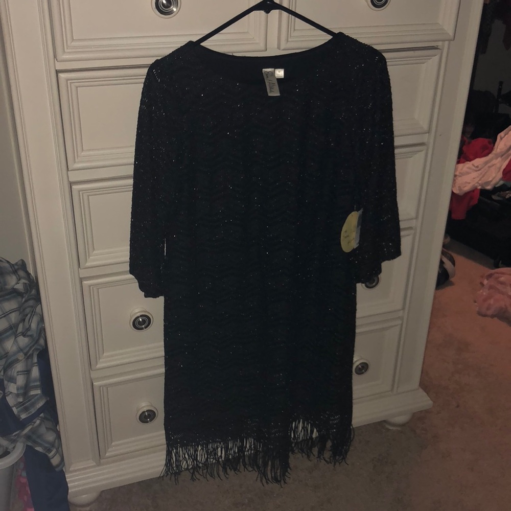 Black/Silver Cocktail Dress